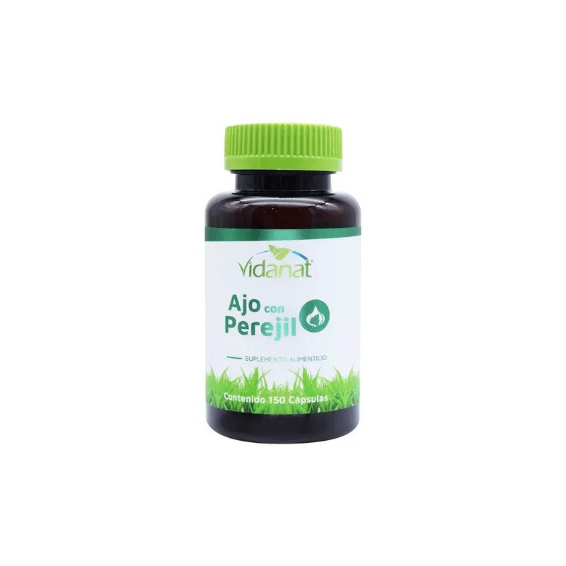 Ajo Con Perejil 150 Cáspsulas Vidanat Sabor Sin sabor