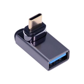 chenyang USB C Magnetic Plug Adapter USB C to USB 3.0 OTG Data 90 Degree Angled Adapter for Laptop Phone
