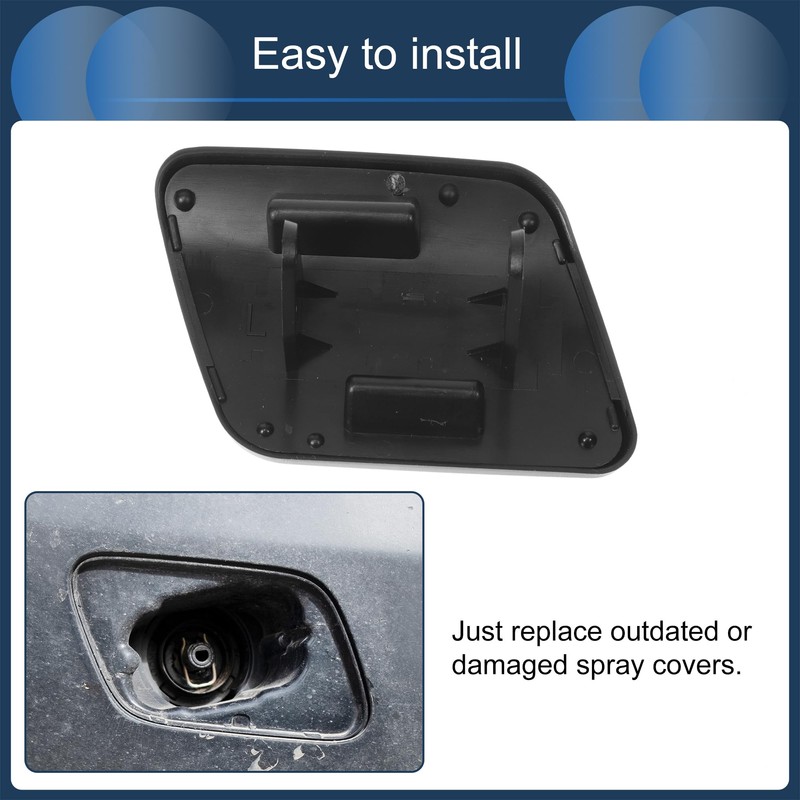 INFINAUTO Front Left Bumper Headlight Washer Nozzle Cover Cap No.1J0955109A