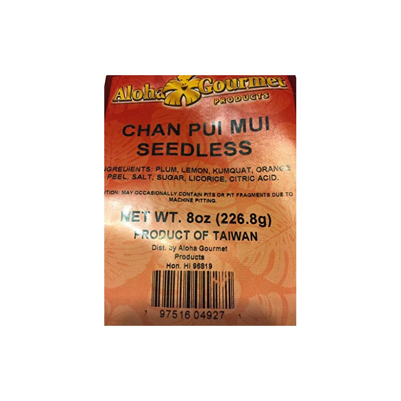 Aloha Gourmet Chan Pui Mui Dried Plum (Seedless)