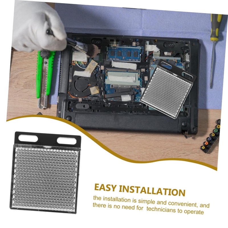 Operitacx Reflective Cycling Accessory Light Barrier Sensor Retroreflective Reflector Panel