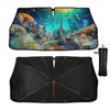 Ocean Turtle Car Windshield Sun Shade Umbrella Foldable Car Umbrella