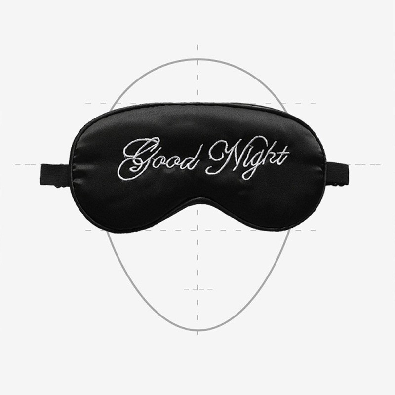 Sleeping Cover, Silk Soft Plush Adjustable Blindfold Elastic Strap Night