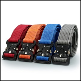 White Fang BT913 Men's Belt, Nylon, Durable, Buckle, Unique Design, Outdoor Wear, Daily Wear, navy