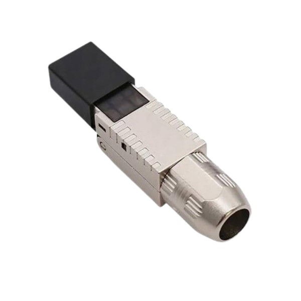 SATMAXIMUM Cat8 Shielded Tool-Free RJ45 Connector, Field Termination Plug, 22-26AWG,