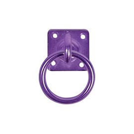 Perry Equestrian No.550 Swivel Tie Ring on Plate 50mm x 50mm Purple