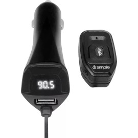 iSimple Bluetooth Car Wireless Bluetooth FM Transmitter with Siri Control