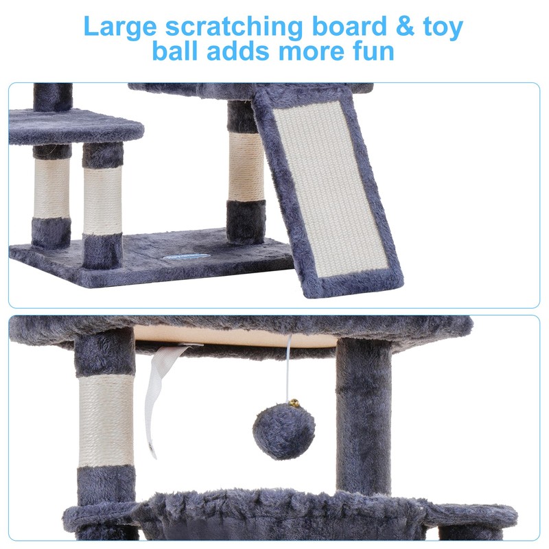 Hey-brother Cat Tree, Cat Tower for Indoor Cats, Cat House