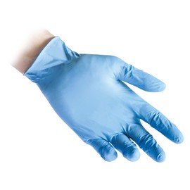 Reflexx R77100/XS Powder-Free Nitrile Gloves Size 3.0, l, light blue