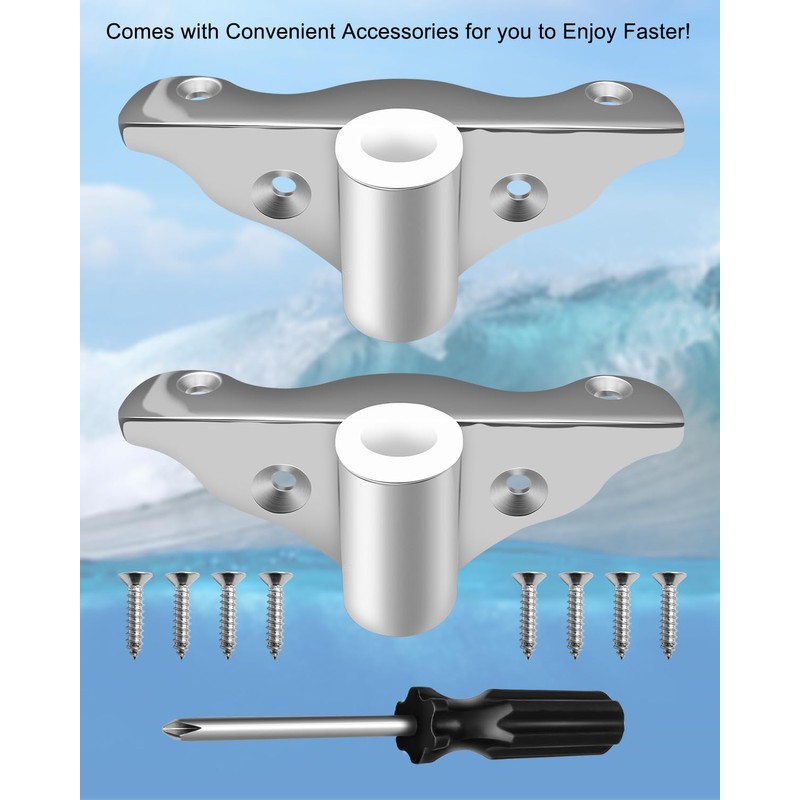 HZSIFU 2PCS Row Lock Oarlock Socket for 1/2” Shank Angle
