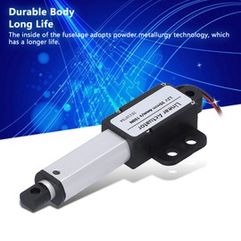 Industrial Linear Motor, Linear Actuator, 30 mm Hub T-Bolts, Mini Linear Drive, Aluminium Tube, Indoor for Car, Furniture, RV, Door Opener, Industrial Agriculture (Hub