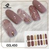 COLORBIRD Nail Stickers Autumn/Winter B Peel-and-Stick Manicure Cute Flower Sheer