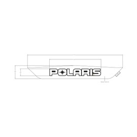 Polaris RZR Decal, White, Genuine OEM Part 7191493, Qty 1