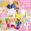 3.1 inch Foam Dice Stress Ball with Dots 6 Sided,Dices