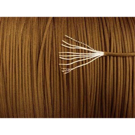 5col 550 Type 3 Nylon Parachute Paracord - MIL-C-5040H & PIA-C-5040 (Coyote Brown, 250 Feet)