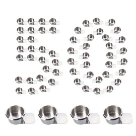 GSE Slide Under Stainless Steel Storage Drink Cup Holder, Poker Table Cup Holders for Casino Poker Table, Work Desk and Boats, RV Cars & Trucks (Small - 50 Pack)