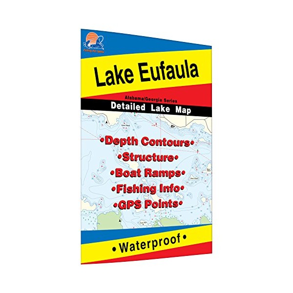 Lake Eufaula (Walter F. George Reservoir) Fishing Map, GA/AL Fishing Map