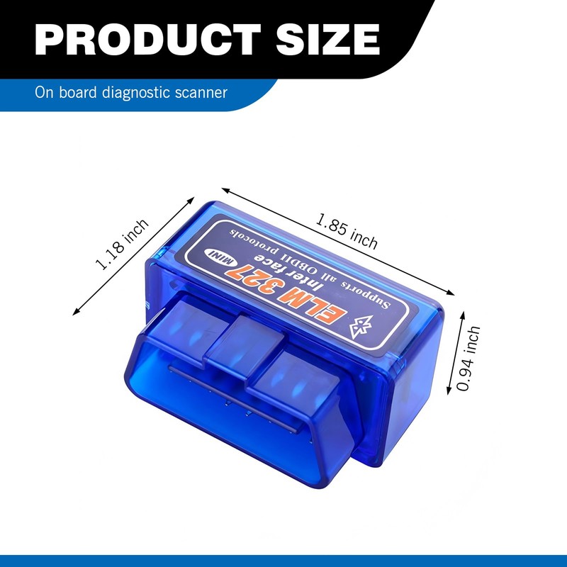 MLY OBDII Car Auto Diagnostic Scanner, ELM327 V2.1 Bluetooth OBDII