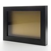 Charcoal 5x7 Small Shadow Box Picture Wooden Frame with Gold