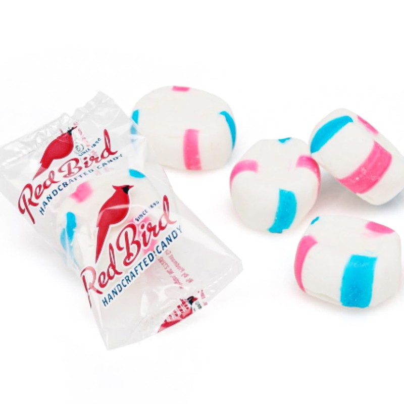 Red Bird Cotton Candy Flavored Candy, Mints Individually Wrapped, Unique