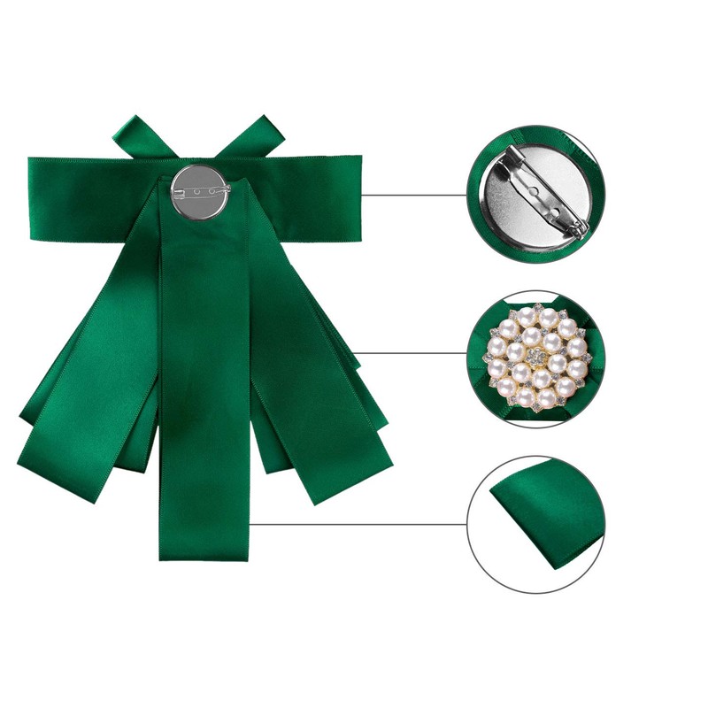 Allegra K Uniform Ribbon, Ribbon Tie, Brooch, Bow Tie, Uniform