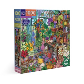 Eeboo Jigsaw Puzzle 1000 Pieces Alchemist's Greenhouse - Puzzle for Adults 1000 Pieces - Dimensions 58.5 cm x 58.5 cm