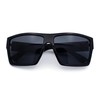 Locs Squared Rectangular Cholo Gangster All Black anteojos de sol,