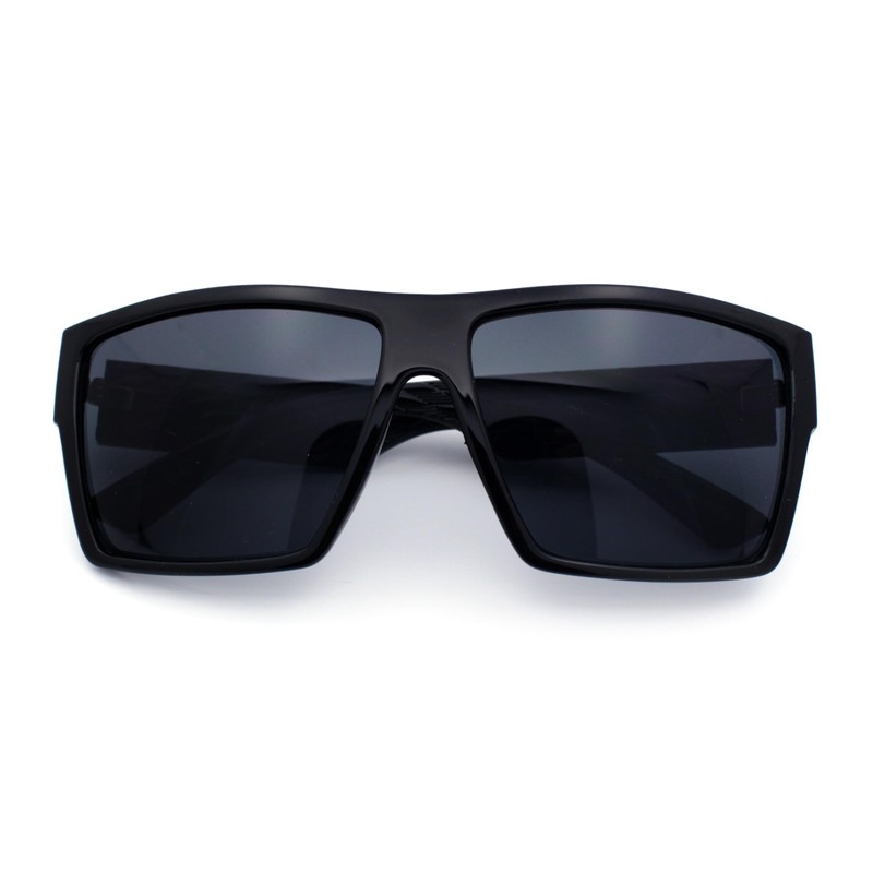 Locs Squared Rectangular Cholo Gangster All Black anteojos de sol,