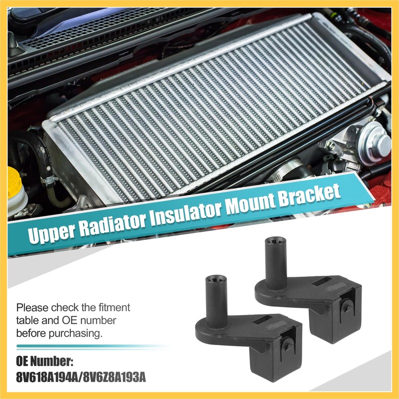 REPAIROCK 2pcs Left Right Upper Radiator Support Bracket for Ford