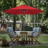 FLAME&SHADE 9ft Patio Umbrella Outdoor - Table Umbrella with Push