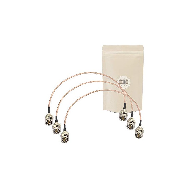 3 x Cable 3G SDI 30cm RG179 Support HD-SDI 3G