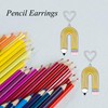 AXOMY Teacher Earrings 925 Sterling Silver Cute Pencil Earrings Back