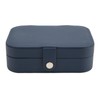 Portable Jewelry Box PU Leather Large Capacity 2 Layers Travel