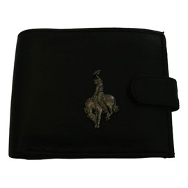 Rodeo Rider Black Leather Mens Wallet RFID Protection