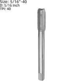 Burkit 5/16"-40 UNS Tap and Die Set Right Hand, 5/16 x 40 UNS Machine Thread Tap and Round Die