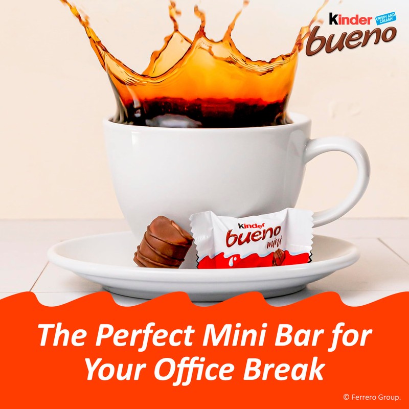 Kinder Bueno Mini, 125 Count Party Pack, Milk Chocolate and