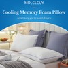 MOLCLCUY Memory Foam Pillows Queen Size Set of 2 Adjustable