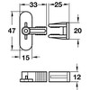 2pk Dummy Drawer Front Connector - Permafix Block Cream White