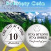 AtSKnSK 10 Months Sobriety Coin 1-12 Months Sobriety Coin AA