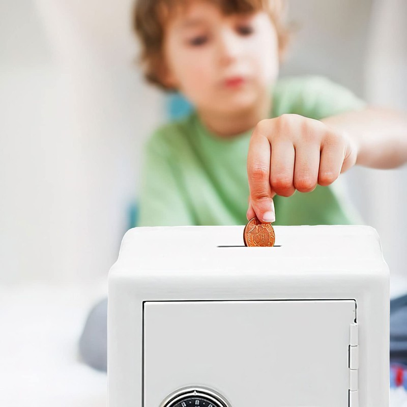 GOODS+GADGETS Mini Safe Piggy Bank Money Box with Combination Lock