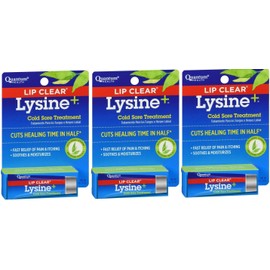 Lysine Lip Clear Lysine Plus Cold Sore Treatment 0.25oz(3 Pack)