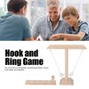 Hook and Ring Game Beautiful Wooden Interactive Desktop Toss Game