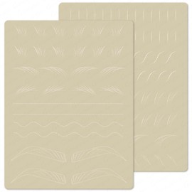 Guapa Microblading Practice Fake Skin Sheet for Eyebrow Tattoo, Eye Brow Makeup, Fake Inkless Tattoo Skin, Tattoo Skin Practice Kit, Tattooing Supplies Silicone Sheets (Line eyebrow-3PCS)