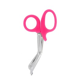 EMT Shear, Paramedic Scissors, Rescue, Trauma, First Aid, EMS, First Responder, Nurses, Emergency Medical Surgical (7.25", PINK)