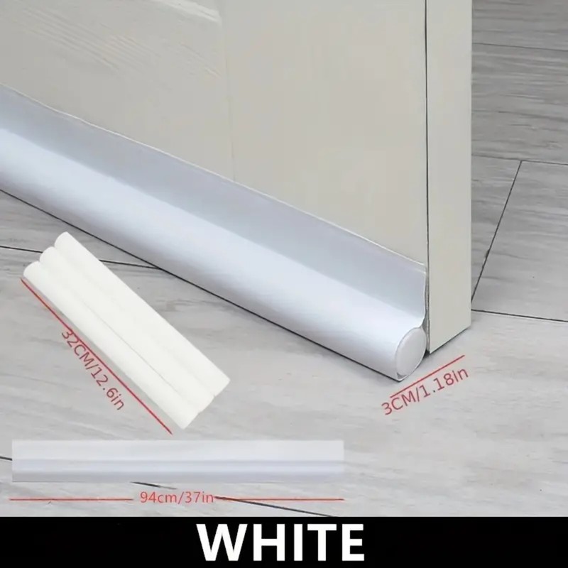 OrganiMax Door Bottom Sealing Strip – Adjustable Weatherstrip Draft Stopper,