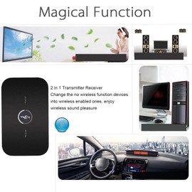 Bluetooth Adapter Wireless Music Adapter Transmitter Receiver for TV Computer Speaker Support Bidirectional Transmission
