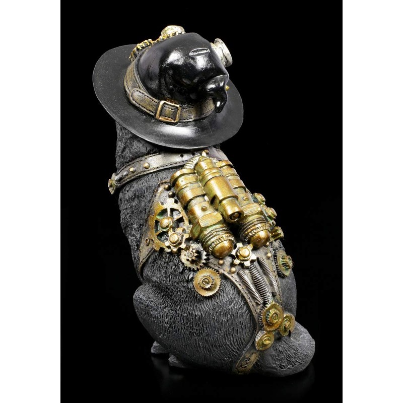 Fantasy Steampunk Cat Figurine - Clockwork Kitty | Decorative Figurine,