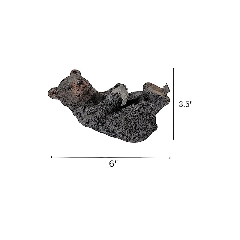 Adorable Black Bear Tape Dispenser/Stand for Cabin Lodge Style -