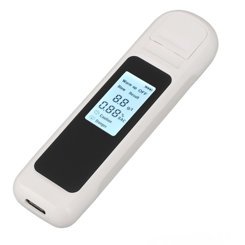 Alcohol Tester High Accuracy LCD Display USB Charging Portable Automatic