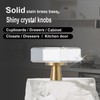 Crystal Kitchen Cabinet Knobs 4 Pack Dresser Knob Brushed Gold
